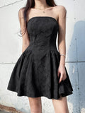 SUCHCUTE Korean Fashion Casual Sundress Sexy Backless Skinny Sleeveless Party Dress Harajuku Vintage Streetwear Mini