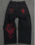 Wide-Legged Jeans Street Hip-Hop Personality Y2K Straight Casual