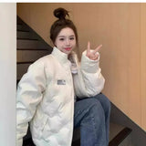 Down Cotton-Padded Jacket Female 2024 New Winter Korean Department Add Thick Cotton-Padded Jacket Small Oversize Cotton-Padded Coat Tide-Outfit