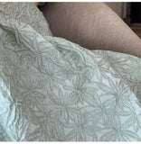 Vintage Green Dress Women Elegant Square Collar Puff Sleeve Jacquard Backless Midi Dress Ladies Retro Chic Korean