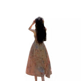 Zingj Break French Retro Senior Sense Show Thin Temperament Fairy Beautiful Super Fairy Sen Holiday Romantic Sling
