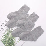 Pairs/lot 1 to 12 Years Classical Pure Color Children's Socks Black White Socks For Students Spring Autumn Winter