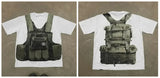 Street Printed Large T-Shirt Gothic 2024 Graphics T-Shirt Y2k Blouse Armed Gothic Men's Short