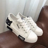 Zingj Shoes Summer Korean Version Of Small White Shoes Female White Board Shoes Breathable Flat Bottom Students Casual Shoes Mixed Batch- Outfit
