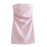 New Sexy Wrinkle Slimming Dress With Short Breasts In