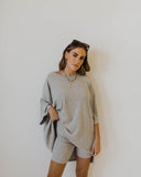 And Summer 2025 New Loose Size Women's Clothing Casual Home Short-Sleeved T-Shirt Shorts