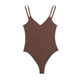 New Spring Nylon Solid Color Sling Jumpsuit