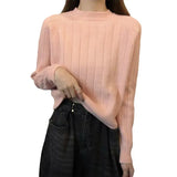 Zingj Waxy Languid Lazy Wind Round Collar Sweater Female Autumn Winter Design Feeling Small Minority Bottom Sweater Inside Build Foreign Style