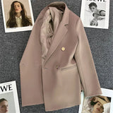 Zingj Suit Jacket Female Korean Version Fried Street Leisure Commuting Joker Spring And Autumn Popular 2024 Spring Autumn