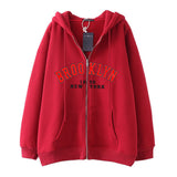 Style Lazy Cardigan Hoodie 2024 Spring And Autumn Oversize Zipper Jacket Couple