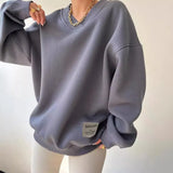 Loose Wear 2025 Autumn And Winter 2025 New V Collar Long Sleeves With The Coat Of