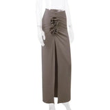 High Split Flower Maxi Skirt- Outfit