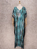 Quick-drying Black Indie Folk Embroidered Long Summer Beach Dress Moroccan Kaftan Plus Size Women Beachwear Maxi Dress