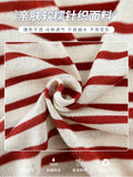 Zingj Silk Short-Sleeved Sweater Women's Thin Striped T-Shirt Large Size Korean Version Bottom Summer Half-Sleeved Chic