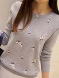 Sweater Women Embroidery Knitted Winter Women Sweater And Pullover Female Tricot Jersey Jumper Pull