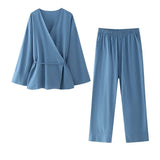 New Spring Style Kimono Coat 5427743 Trousers 5427431 211-1-Outfit