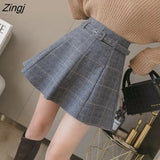 Skirts Women Chic Elegant Simple All-match Empire Preppy Style Ladies Clothes Retro Fashion Ulzzang Basic Fall Mujer