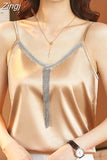Women Blouse V-Neck Solid 2023 Elegant Summer Pretty and Cheap Women's Blouses Tassel Shirts Top Woman Female