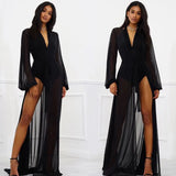 Sexy Mesh Long Seaside Mop