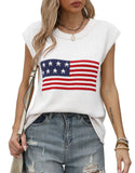 New Hot Independent Yen Collar Flag Top Solid Color Knit Shirt Short-Sleeved Sweater