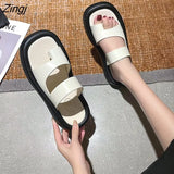 New White Beige Green Platform Flip Flop Ladies Famous Designer Flip Flop Ladies Platform Sandals Slippers Beach