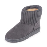 Zingj Winter New Flat-Bottomed Woolen Mouth Snow Boots Women's Cotton Shoes Comfortable Short Tube Velvet Pregnant Women's Anti-Skid
