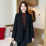 Zingj Suit Jacket Female 2024 Spring And Autumn New Korean Version Slim Small Casual Temperament Small Suit Coat