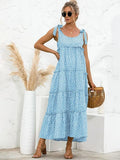 Print Straps Dresses For Women Clothes Fashion Plus Size Sexy Elegant Ladies Boho Beach Casual Sleeveless Long