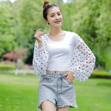 Arm Cover Summer Chiffon Shawl Driving Sleeves Sun Protection Shawl Wrap Scarf Beach Cuff Shoulder Raglan