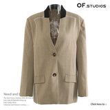 New Super Personality Irregular Tailoring Cape Coat Top Female