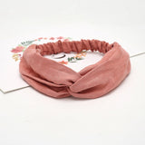 Headband Cross Top Knot Elastic Hair Bands Soft Solid Color Girls Hairband Hair Accessories Twisted Knotted