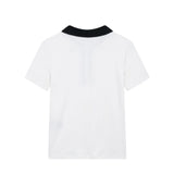 POLO Collar Jersey 2025 Spring Temperament Short-Sleeved Elastic Short Knitted Top