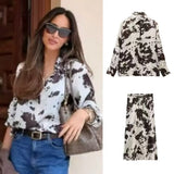 Explosion Women's Animal Printed Styling Dress Shirt