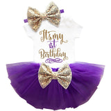 Cotton Baby Girl First 1st Birthday Party Tutu Dresses for Vestidos Infantil Princess Clothes 1 Year Girls Children's