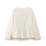 New Long-Sleeved Skirt Shirt 3046352 Lace-Up Shorts