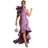 Ruffles Black Sexy Bodycon Long Maxi Dresses Women 2022 Summer Sleeveless Elegant Party Evening Wrap Vestidos Club