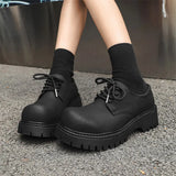Zingj Shoes Men's Shoes Black Dumb Bright White Head Leather Shoes 2023 New Autumn And Winter Thick Bottom Tide Shoes