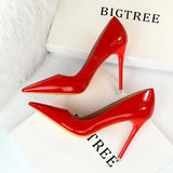 Zingj Fashion Simple Thin With Ultra High With Bright Paint Skin Shallow Mouth Tip