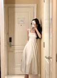 Midi Dresses for Women 2023 Summer New Korean Elegant Satin Vestido Wedding Evening Party Prom Clothes Female Dress