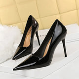 Zingj Simple Thin Heel High Heel Shallow Pointed Head Sexy Thin Professional OL Women's Single Shoes High