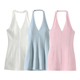 New Spring V-Collar Slim Dress