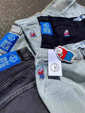 Big Boy Jeans Xinjiajuku Hip-Hop Cartoon Pattern Loosely Embroidered