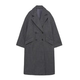 And Winter New Double-Breasted Loose Coat