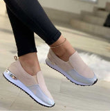 New Women's Single Shoes, Round Head, Flat Bottom, Color, Large Size Love Shoes, Casual Single
