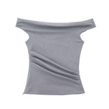 New Wrinkle Design Slim Fashion Blouse