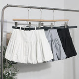 Shooting Flower Babe Half-Dress Woman 2025 Summer Korean Version Of High-Waisted Pony Skirt Casual A Short Skirt With Belt