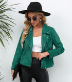 Zingj Women's Clothing Station Spring And Autumn Lapel Zipper Small Suit Long Sleeve