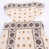 New Summer Positioning Print Hollowed-Out Waist Sling