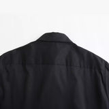 New Transparent Hard Gauze Spliced Loose Shirt