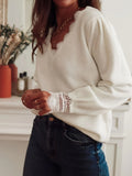 Women's Clothing Cover Solid Color Knitted Long-Sleeved Top Women's Fashion Jacket Elegant